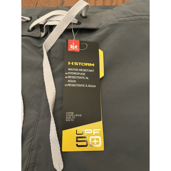 Under Armour UA Storm Fish Hunter Board Shorts Gray Mens Size 40 1327526 012 New - Picture 4 of 8